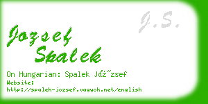 jozsef spalek business card